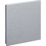 Rosa Metal Brushed KNX Switch, Single, Natural, Status LED without Icon