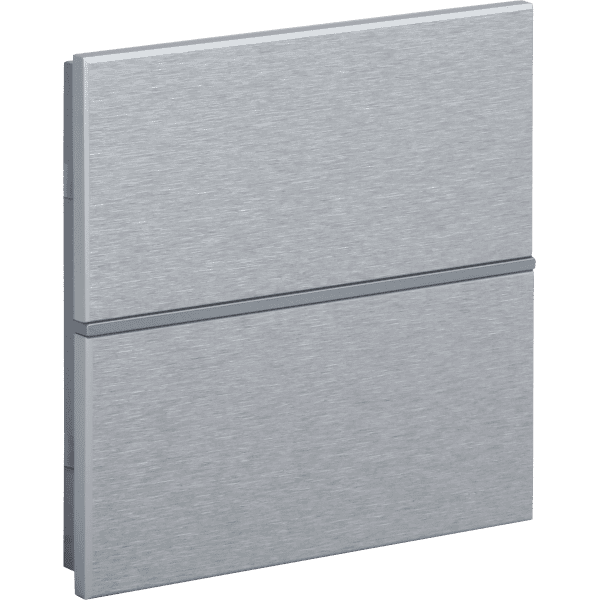 int-rms1-0400b0 Rosa Metal Brushed KNX Switch, 1-Gang, Natural, Status LED without Icon - Image 1