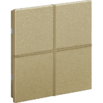 Rosa Metal Brushed KNX Switch, 2-Gang, Gold, Status LED without Icon