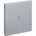Rosa Metal Brushed KNX Switch, Single, Natural, Status LED with Icon, with Built-in Temperature Sensor