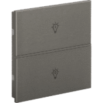 Rosa Metal Brushed KNX Switch, 1-Gang, Bronze, Status LED with Icon
