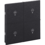 Rosa Metal Brushed KNX Switch, 2-Gang, Anthracite, Status LED with Icon
