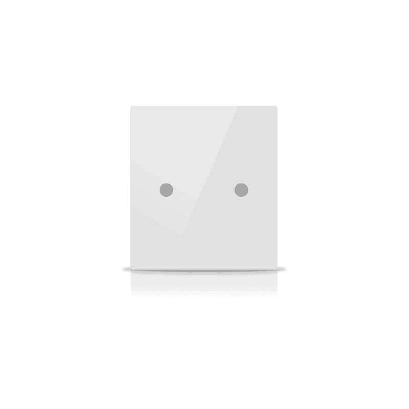 int-rss1-0200f1 Rosa Solid KNX Switch, 1-Gang, Pearl White - Image 1