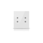 Rosa Solid KNX Switch, 2-Gang, Pearl White