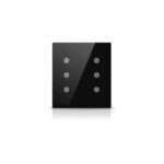 Rosa Solid KNX Switch, 3-Gang, Anthracite
