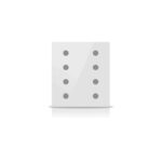 Rosa Solid KNX Switch, 4-Gang, Pearl White