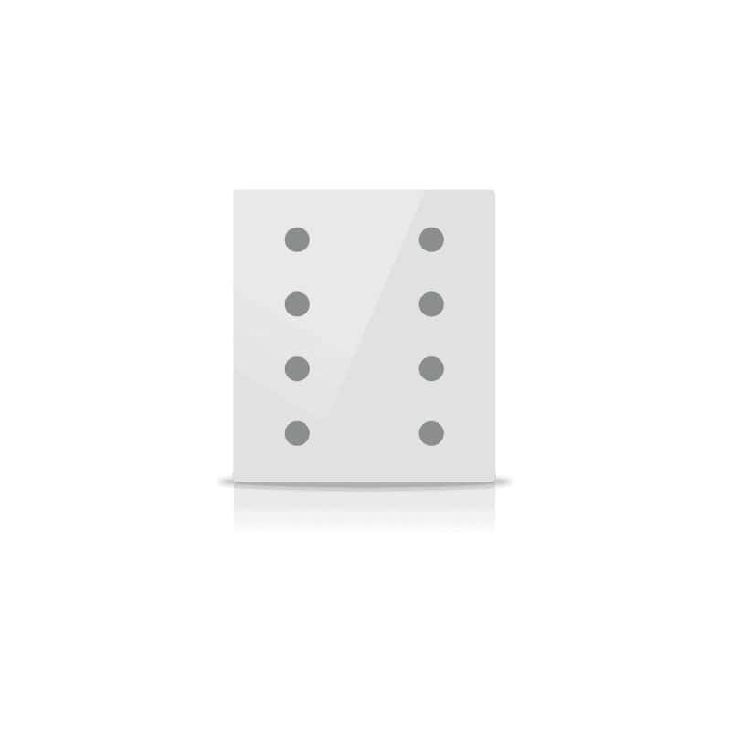 int-rss4-0200f1 Rosa Solid KNX Switch, 4-Gang, Pearl White - Image 1