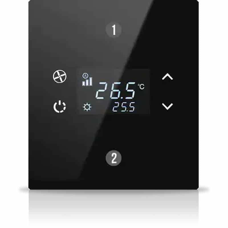 int-rst1-0100f1 Rosa Solid KNX Thermostat, 1-Gang, Anthracite - Image 1