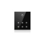 Mona KNX Card Holder, 6-Button, Black