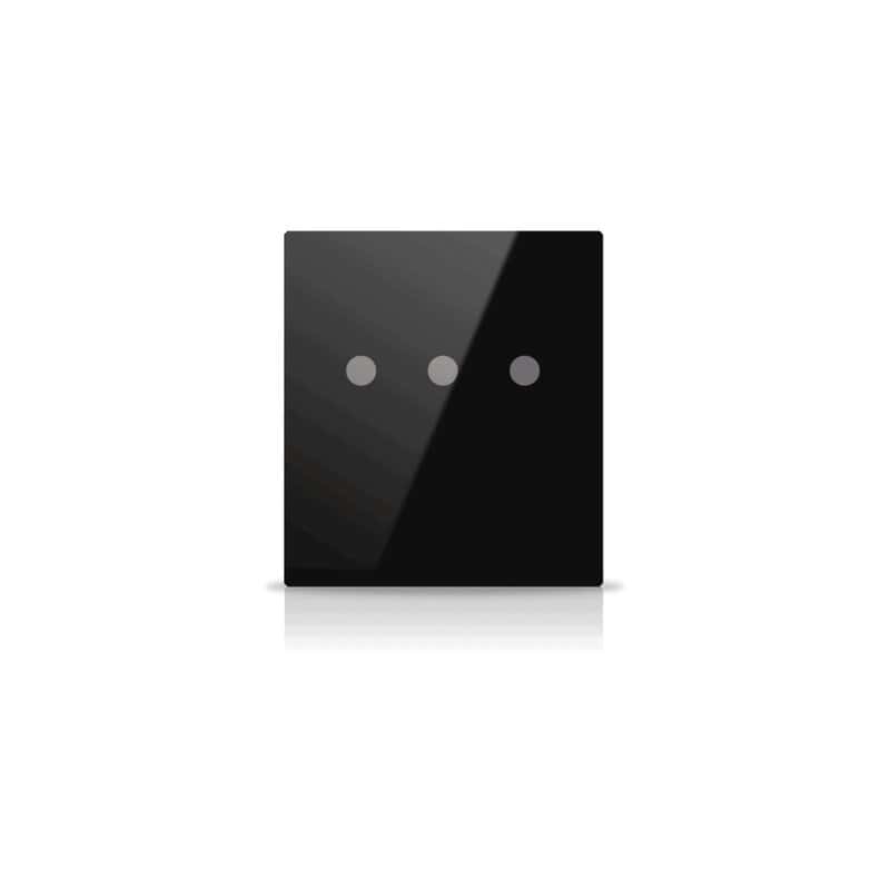 mn-b-s03 Mona KNX Switch, 3-Button, Black - Image 1