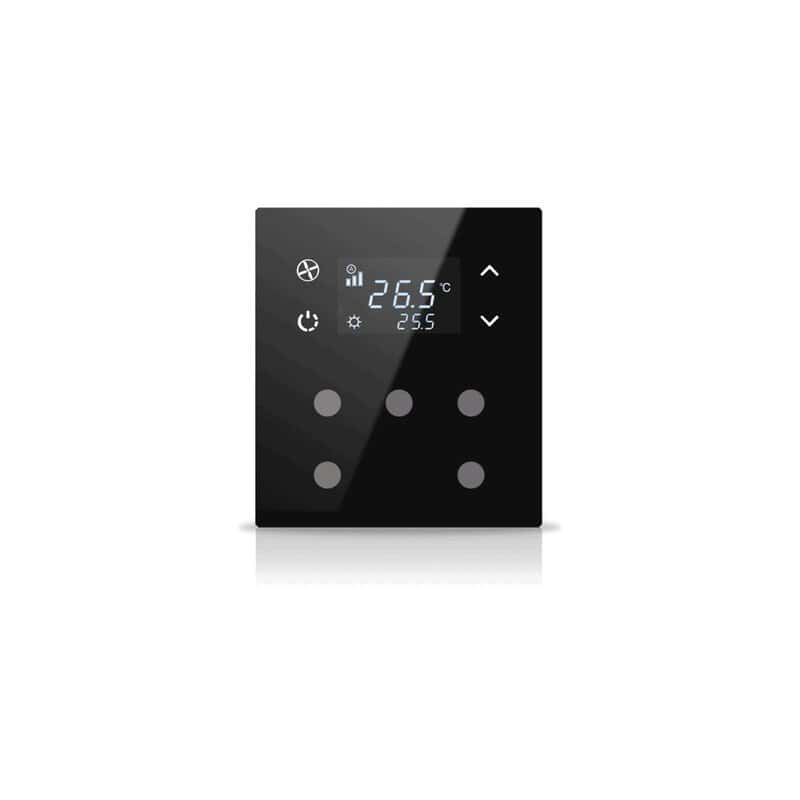 mn-b-t05-2 Mona KNX Thermostat, 5-Button, Black - Image 1
